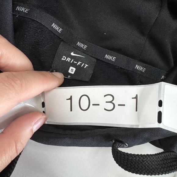 Nike Hoodie Mens Small Black Orange Dri-Fit Sweatshirt Gradient 905647-010 - Picture 3 of 7